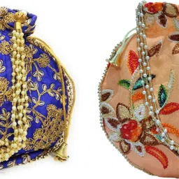 athizay Girls Blue, Multicolor Potli-picture-41