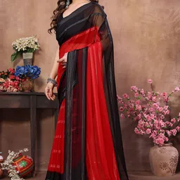 kashvi sarees Embellished, Self Design, Ombre, Dyed Bollywood Georgette Saree image 2