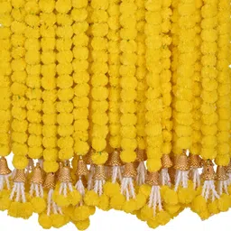 outrank Yellow Marigold Artificial Flower image 1