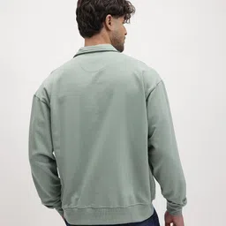 roadster Men Full Sleeve Solid Sweatshirt image 4