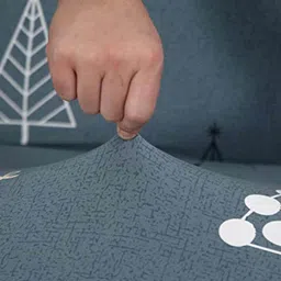 Grey Printed Polyester 17x72 Inch 2 Seater Sofa Cover by House of Quirk image 3