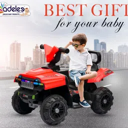odelee Battery Operated Kids Ride on Car with Foot Accelerator & Music Button, Suitable for 3-8 Years Kids Tricycle image 4
