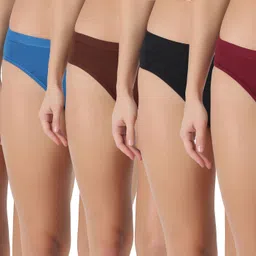 Pack of 12 Dollar Lehar Super Combed Cotton Women's Plain Solid Panty Women Hipster Multicolor Panty-picture-40