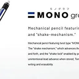 tombow Mechanical Pencil, Monograph Clear Color 0.5mm Pencil image 2
