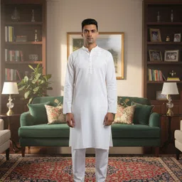 spk fab Men Satin Kurta Pant Set-picture-10