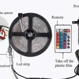 bright bharat 108 LEDs 2.5 m Multicolor Color Changing, Flickering, Steady Strip Rice Lights image 2