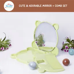 the little lookers Comb and Mirror Set with Soft Bristles & Rounded Tips for Babies/Kids/Toddlers image 5