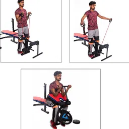 iris Fitness 39-in-1 Ergonomically Designed Home Gym for Full Body Workout Multipurpose Fitness Bench image 4