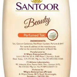 santoor Beauty Perfumed Talcum Powder with Sandalwood Extracts For All Skin Types image 3