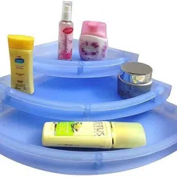 digionics Bath Cute Corner Plastic Plastic Wall Shelf image 2