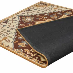 presto Gold Traditional Wool 5 ft x 7 ft Hand Tufted Carpet image 5