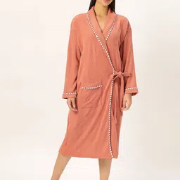 lacylook Orange Medium Bath Robe image 4