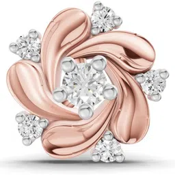 Sparkles Certified Lab Grown Diamond Rose Gold Stud image 3