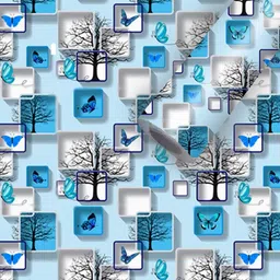 adm decor Vinyl Abstract Blue Wallpaper-picture-16