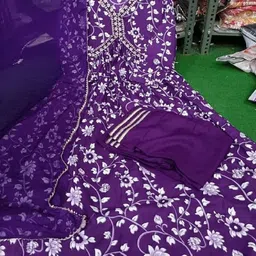 alief collection Embroidered Kurta, Trouser/Pant & Dupatta Set image 4