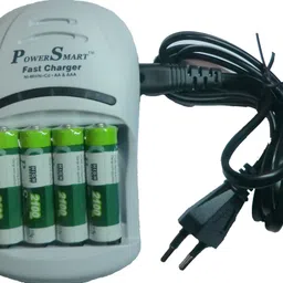 Power Smart AA Camera Battery Charger PS 1007 AA AAA Ni-MH/Ni-Cd 4 I Hour LED Fast Auto Cut Off Charger With AA2100 MAh 4 Cells Charger SetCamera Battery Charger image 4