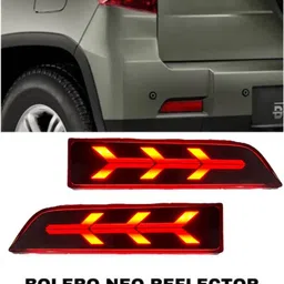 rohaneshop Mahindra Bolero Neo Matrix 4 wire Reflector with Running Indicator Type - A Car Reflector Light image 2