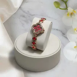 sparkplug 'Girls Bracelet Red diamond crystal analog wrist watch pack of 01 Analog Watch - For Girls RCRYSTAL021F image 3