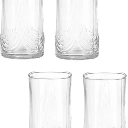 Somil Versatile Transparent Jug & 4 Glass Set for Beverage Service - E54 Jug Glass Set image 3