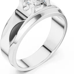 heerogem RING Silver Moissanite Sterling Silver Plated Ring image 4