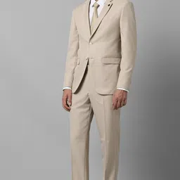 allen solly Men Single Breasted - 2 button Solid Suit image 3