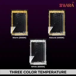 luppra Rectengale 18X24 inch Wall Mounting Mirror with Light Decorative Mirror image 3