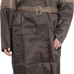 wet off hood Colorblock Women Raincoat-picture-12
