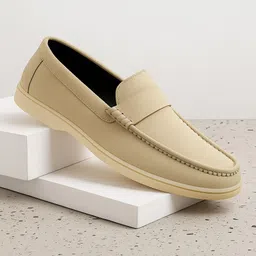 stomped Men’s Classic Beige Slip-On Loafers – Premium Comfort & Style 01 Loafers For Men-picture-10