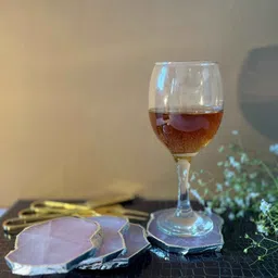 home arte Rose Quartz Silver Plated Table Coaster for Bar Beer Coffee Tea Drinking Coasters for Dining Table Hot Pots -Set of 40 image 5