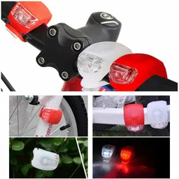 shrenik Cycle LED Blinker Warning Light Front White Rear Red Combo Ultra Bright Lamp LED Front Rear Light Combo image 5