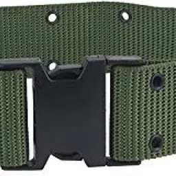 amf collections Men & Women Green Nylon Belt image 3