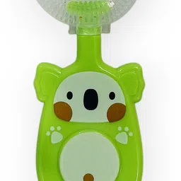 Baby Koala ToothBrush,Lime Green BPA-Free With Plastic Bottle Cover Teether-image-13