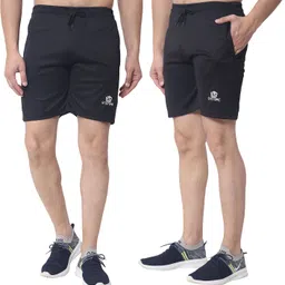 enstore Pack of 2 Solid Men Black Baggy Shorts, Boxer Shorts, Bermuda Shorts, Sports Shorts, Gym Shorts, Basic Shorts-picture-15