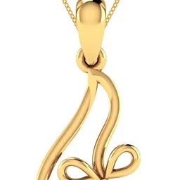 amarta Riya Elegant Pendant Set (Without Chain) 18kt Yellow Gold Pendant-picture-19