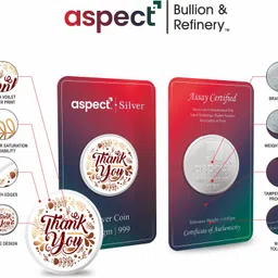 aspect bullion & refinery Well Done S 999 100 g Silver Coin image 3