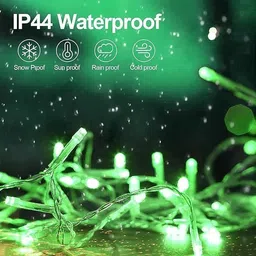 kavyashine 54 LEDs 13 m Green Flickering Bulb Rice Lights image 2