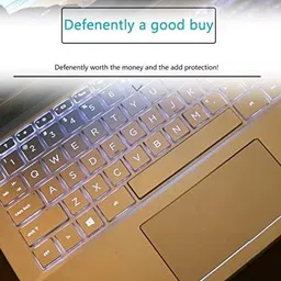 Saco Silicone Keyboard Skin Cover Compatible for - Transparent Hp Pavilion Laptop 14-Dv1001Tu - launch year 2021 Keyboard Skin image 3