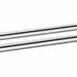 vaansh enterprise by not applicable Steel Double Rod Towel Rack with Hook | Wall Mounted Bathroom Towel Holder Silver Towel Holder image 4