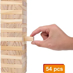 arovemic Premium Jenga Wooden Block Stacking Game - Family Fun & Skill-Building-S17-picture-10
