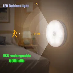 kdsolutions Motion Sensor Light USB Rechargeable Battery Powered LED,Stick-On Cabinet Night Lamp-picture-16