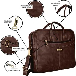 lorem Men Brown Messenger Bag image 3