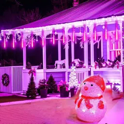 spark world 8 LEDs 0.3 m Pink Flickering Water Drop Rice Lights image 2