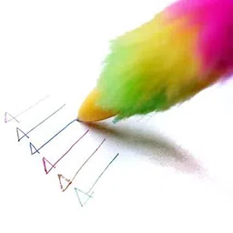 toxen Stationery Combo of Fur Pouch PEN, pencil, ERASER Art Plastic Pencil Boxes image 2