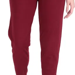 styoxa Pack of 2 Women Solid Black, Maroon Track Pants image 5