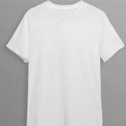 paakhi collections Men Printed Round Neck Polyester White T-Shirt image 2