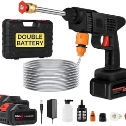 bhavshatri Double Battery Portable Pressure Washer gun Rechargeable Battery 12000mahNXY Pressure Washer-picture-25