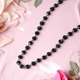 pyr jewels Original Karungali Malai Silver Plated Mala For Men - Govt Certified 54 Beads Silver Plated Wood Chain-picture-44