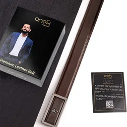 one8 Men Casual, Formal, Party, Evening Brown Genuine Leather Belt-picture-17