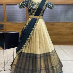 sonu creation Self Design Semi Stitched Lehenga Choli-picture-21