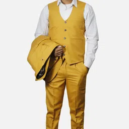 gargian master cut Men Single Breasted Suit Solid Suit image 4